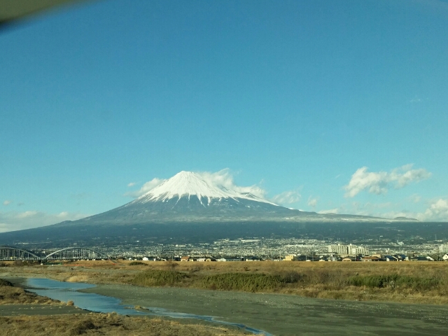 富士川と富士山