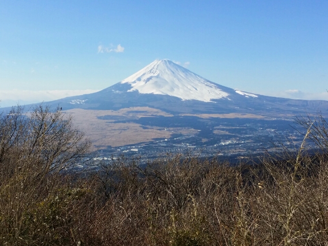 芦ノ湖スカイライン 三国峠から見た富士山