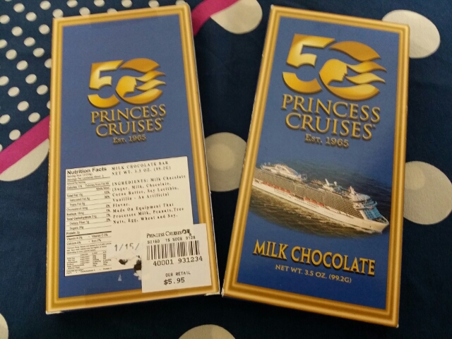 プリンセスクルーズ50周年チョコレート