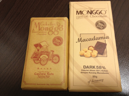MONGGOのチョコレート