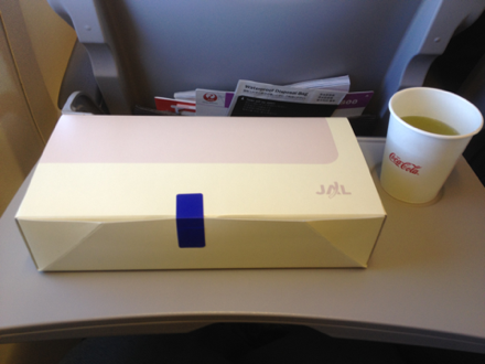日本航空 JL960便の機内食