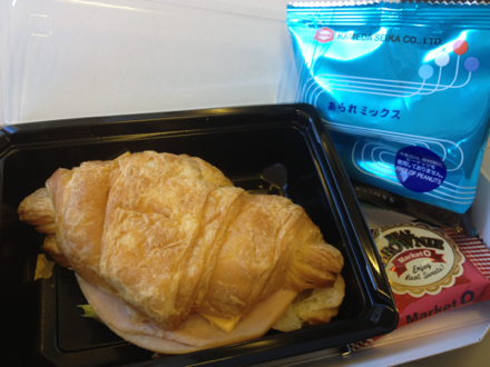 日本航空 JL960便の機内食